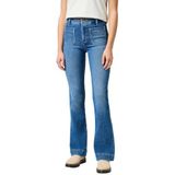Wrangler Flare Jeans dames, zwart (raven), 31W / 32L