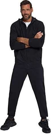 JP1880 - Joggingpak - Zwart - Sweatstof - Lange Mouw