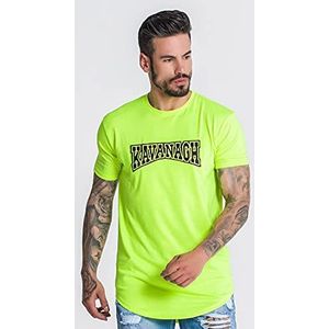 Gianni Kavanagh Neon Yellow Major League T-shirt voor heren