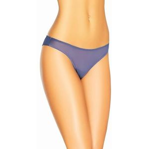 Teyli Ondergoed voor dames met naadloze afsluiting - slips damesondergoed - damesondergoed panty's dames slips van transparant mesh, blauw, S