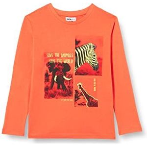 Tuc Tuc Boys-Save Our Species T-shirt, oranje, regular voor kinderen