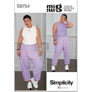 SIMPLICITY SS9754Y5 Misses' Tops en cargobroek van Mimi G Style Y5 (18-20-22-24-26)