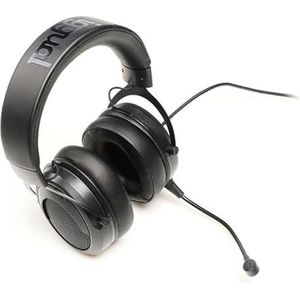 Pro Music hoofdtelefoon met microfoon, 3,5 mm, geluid, licht ontwerp, ideaal voor muziek en oproepen.