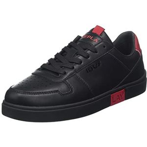 Replay Polys Court Sneakers voor heren, 178 zwart-rood., 44 EU