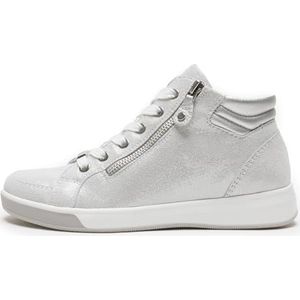 ARA ROM Sneakers voor dames, wit, zilver, 37 EU, wit, zilver, 37 EU
