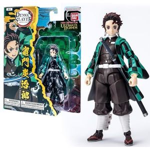 BANDAI - Ultimate Legends HD - Demon Slayer actiefiguur 12 cm - Tanjiro Kamado - Officiële Demon Slayer licentie - Gezamenlijke Tanjiro figuur - Speelgoed voor kinderen vanaf 4 jaar