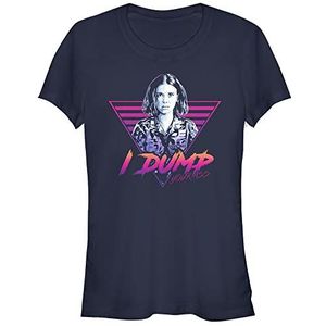 Stranger Things Dames Dump Your Ass T-shirt met korte mouwen, marineblauw, S, donkerblauw, S