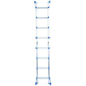 Garden Friend S1405119 ladder aluminium Everest 4+4, grijs-blauw