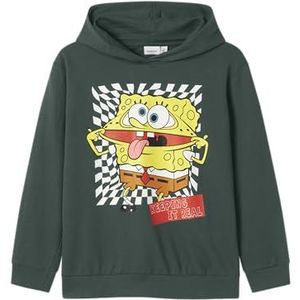 NAME IT Jongens Nkmjohano Sponge Nreg Sweat Wh Unb Cplg, Garden Topiary, 116