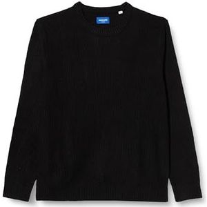 JACK & JONES Jorkyle Knit Crew Neck gebreide trui voor heren, zwart, XXL
