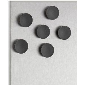 Blomus 66741 Set 6 magneten zwart Ø 2,5 cm Muro