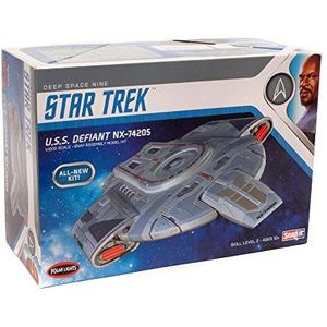 Round2 POL952/12 1/1000 Star Trek USS Defiant plastic modelbouwset, modelspoorwegaccessoires, hobby, modelbouw, meerkleurig