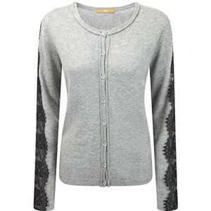 BOSS Oranje Iesha gebreide jas voor dames, grijs (medium grey 030), 38
