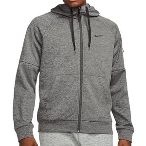 Nike Heren Hooded Full Zip Ls Top M Nk Tf HD Fz, Charcoal Heathr/Dk Smoke Grey/Black, DQ4830-071, XL