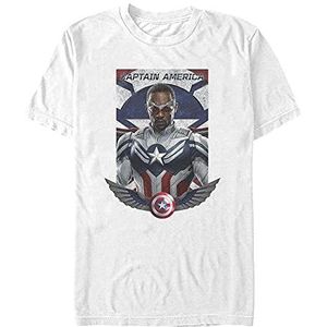 Marvel The Falcon and the Winter Soldier - Falcon In Flight Unisex Crew neck T-Shirt White XL