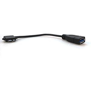 System-S Micro USB 3.0 Host Adapter OTG On-the-go kabel 90 graden rechts hoek stekker 15 cm voor Samsung Galaxy Note 3, Galaxy S5, Galaxy Tab Pro, 12.2, 8.4, 10.1, Note Pro 12.2, Tab 4 8.0, Neo S5