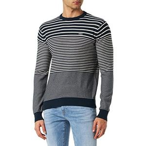 Mexx Heren Bold Stripe Sweater, Navy, S