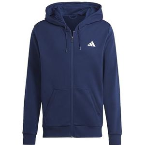 adidas Heren Club Teamwear Full-Zip Tennis Hooded Sweat, Collegiate marine, XL