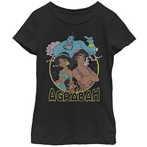 Disney Grunge Agrabah T-shirt voor meisjes, zwart, L