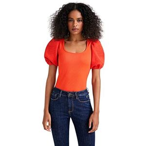 Desigual Body Blouse voor dames, oranje, XL
