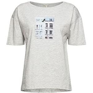 ESPRIT Dames 032EE1K331 T-shirt, 044/LIGHT Grey 5, standaard