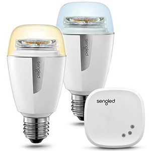 Sengled Element Plus Smart Led Lamp E27 Starter Set, dimbaar, kleurtemperatuur licht, uitbreiding, bestuurbaar via app, compatibel met Amazon Alexa