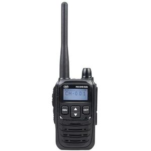 PNI DMR R45 draagbaar radiostation, digitaal en analoog, 446 MHz, 16 digitale kanalen en 99 analoge kanalen, spraakopnamefunctie, Li-Ion 2000 mAh batterij