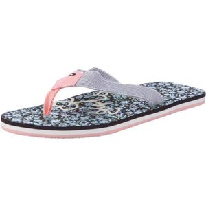 Tommy Hilfiger Francis 6B Teenslippers voor kinderen, uniseks, Blauw Core Navy Flower 376, 29 EU