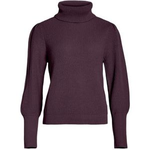 VILA - VILOU - Trui - Aubergine - Losse Pasvorm - Lange Mouw