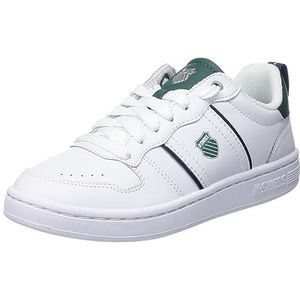 K-Swiss Lozan Match LTH sneakers voor dames, wit/posygreen/peacoat, 42 EU, White Posygreen Peacoat, 42 EU