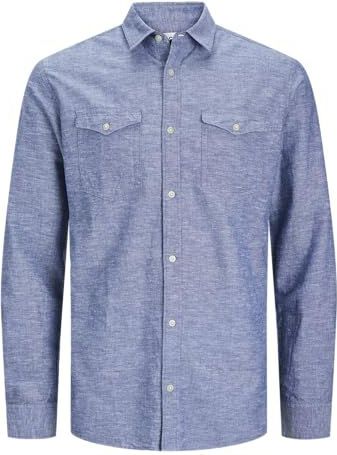 Overhemd - SHERIDAN - Katoen - Mélange - Slim Fit - Lange Mouw