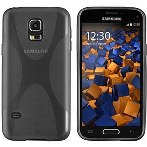 mumbi Hoes compatibel met Samsung Galaxy S5 mini telefoonhoes telefoonhoes telefoonhoes transparant zwart