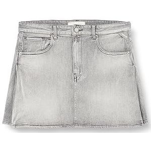 Replay Dames jeansrok met stretch, grijs (Light Grey 095), 27 W, 095, lichtgrijs, 27W