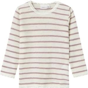 Nmfwang Wool Naald Ls Top Noos, wit, 86 cm