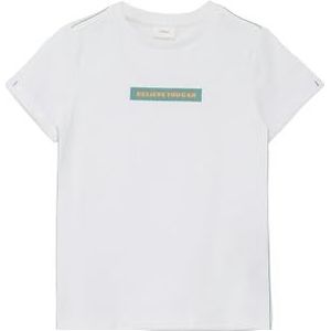 s.Oliver Junior T-shirt voor jongens, 0100, 128/134 cm