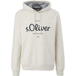 s.Oliver Heren Sweatshirts Lange mouwen, Wit, S, wit, S