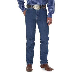 Wrangler George Strait Cowboy Cut Slim Fit Jeans voor heren, Donkere Steen, 31W / 34L