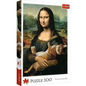 Trefl Mona Lisa met Kat puzzel - 500 stukjes