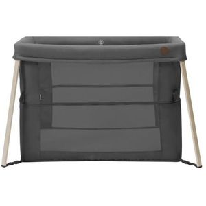 Maxi-Cosi Iris 2-in-1 Baby Reisbedje, 0-3 jaar, tot 15 kg, Compact Campingbedje, 2 Slaapniveaus, Inklapbaar en Lichtgewicht, Dik Schuimmatras, Gaze zijdes, Reistas, Eco Care, Beyond Graphite