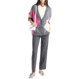 United Colors of Benetton Gebreid vest M/L, Grijs, L