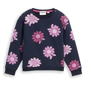 Tom Tailor - Sweater - Big Navy Flower - Voor Meisjes - Met Bloemen All-over Prints