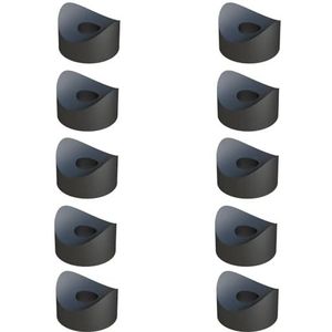 cyclingcolors 10x afstandhouder kunststof concaaf enkele wig buis as sluitring houder, D = 13 d = 5,5 l = 14