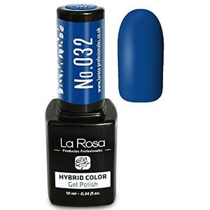 La Rosa UV LED Hybrid Gel nagellak - Nr. 032, 10 ml glanzend blauw