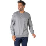 Eminence - Pyjama Long Homme - Grijs Chine/Marine - 100% Katoen Bio - T-Shirt met Lange Mouwen en Pantalon met 2 Pockets