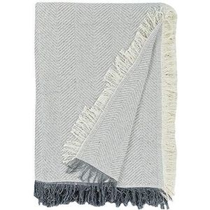 Martina Home, Espiga, bedsprei, multifunctioneel/plaid, 230 x 260 x 3 cm, ruw grijs