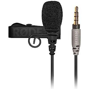 Rode smartLav + Lavalier microfoon met popfilter, waterdicht voor smartphone en tablet, TRRS-aansluiting verguld, zwart