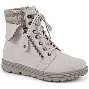 CLIFFS BY WHITE MOUNTAIN Dames Kaylee enkellaars, Winter witte stof trui, 36.5 EU