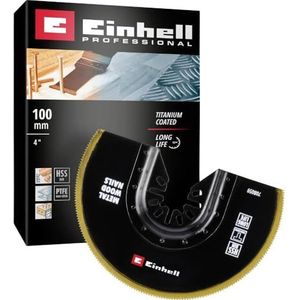 Einhell Einhell Bimetalen Invalzaagblad, titanium gecoat (Ø 100 mm breedte, PTFE-afwerking, metalen tanden, snelwisselfunctie, geschikt voor multitools)