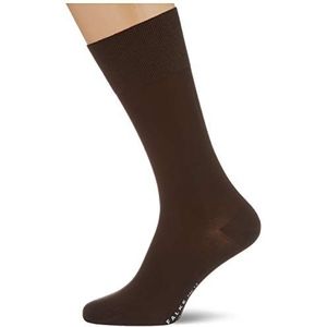 FALKE Heren Sokken No. 15 M SO Katoen eenkleurig 1 Paar, Bruin (Dark Brown 5230), 39-40