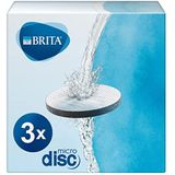 BRITA 1020107.0 Waterfilter MicroDisc, 3 Stuks,5.5 x 5.5 x 0.4 cm,Zwart